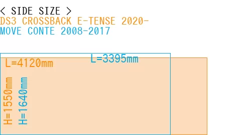 #DS3 CROSSBACK E-TENSE 2020- + MOVE CONTE 2008-2017